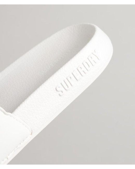 Superdry White & Co Core Pool Sliders