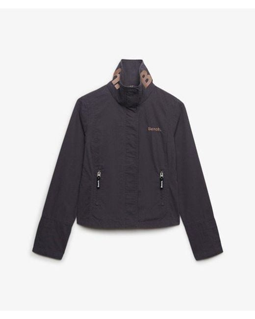 Superdry Blue Bench X & Co Bench High Neck Peached Jacket