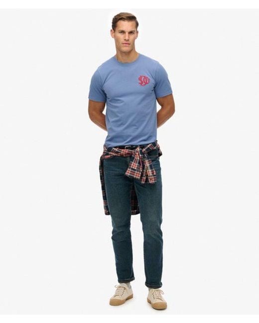 Superdry Blue & Co . Relaxed T-shirt for men