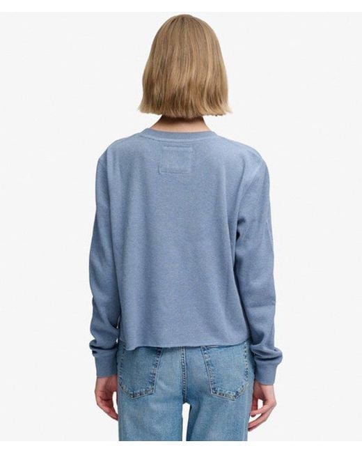 Superdry Blue & Co Athletic Essential Graphic Long Sleeve Top