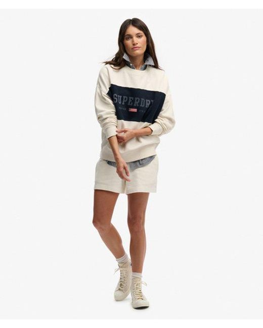 Superdry White & Co Athletic Essentials Flag Embroidered Sweatshirt