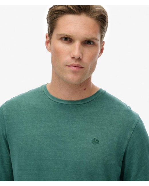 Superdry Classic Essential Top in het Green voor heren