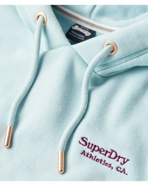 Superdry Blue Essential Logo Hoodie