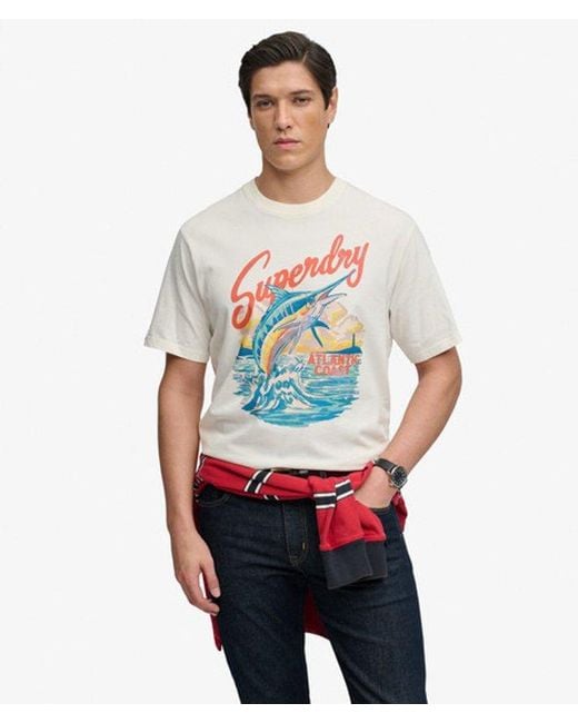 Superdry White & Co Maritime Loose T-shirt for men