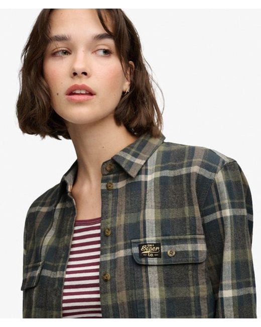 Superdry Blue & Co Lumberjack Check Flannel Shirt