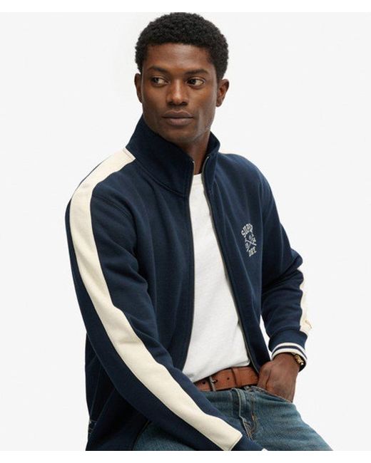 Superdry Blue Athletic Club Track Top for men