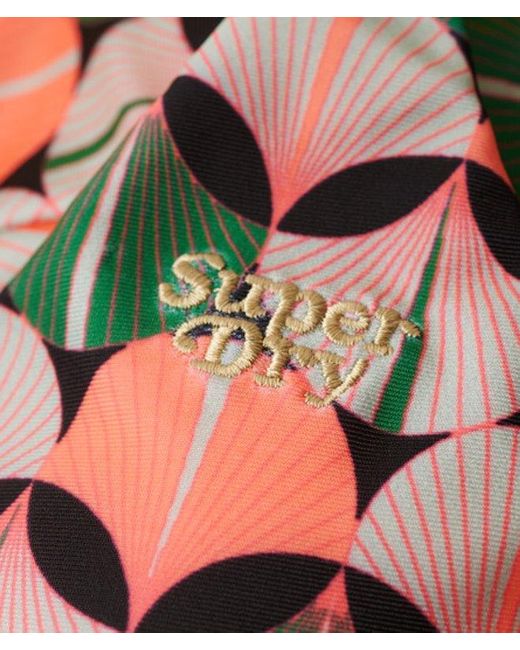 Bas de bikini classique imprimé Superdry en coloris Orange