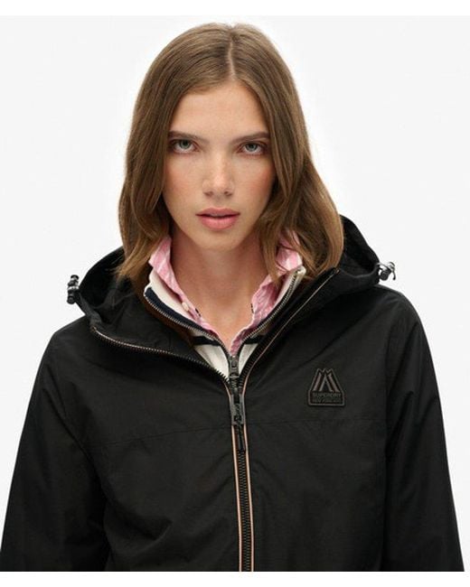 Superdry Black & Co Long Tri Windbreaker Jacket