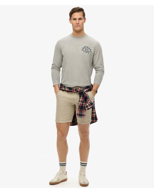 Superdry Gray & Co Athletic Essentials Long Sleeve Top for men