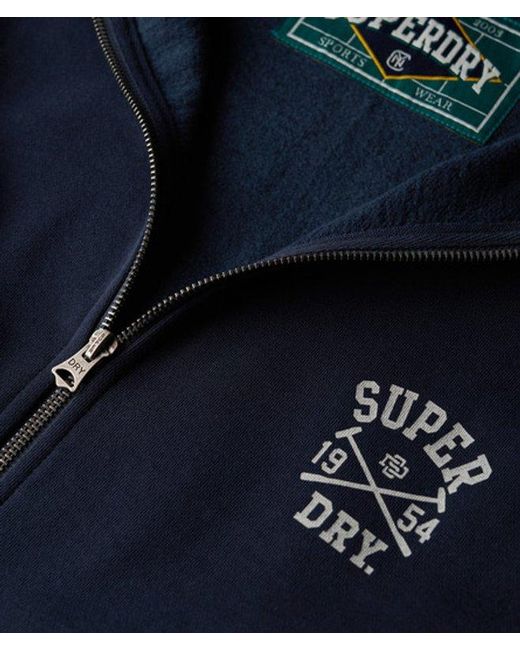 Superdry Blue Athletic Club Track Top for men