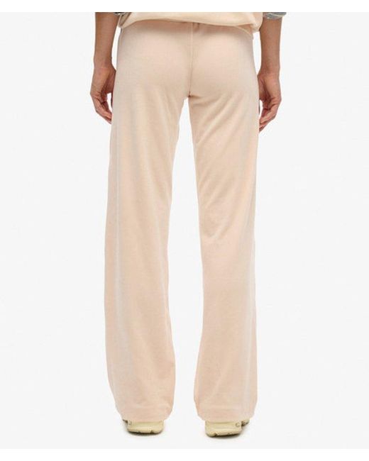 Superdry Natural Country Club Velour joggers