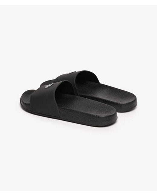 Superdry Black & Co . Pool Sliders for men