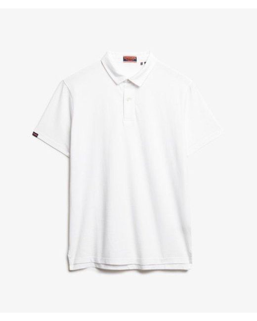 Superdry White & Co Essential Jersey Polo Top for men