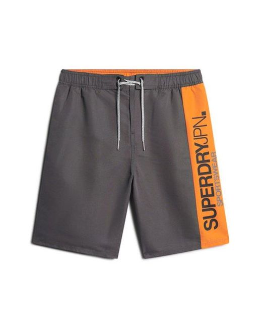 Superdry White & Co Sportswear Logo 19 Inch Recycled Boardshorts for men