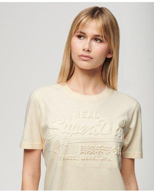 Superdry Natural Embossed Relaxed T-shirt