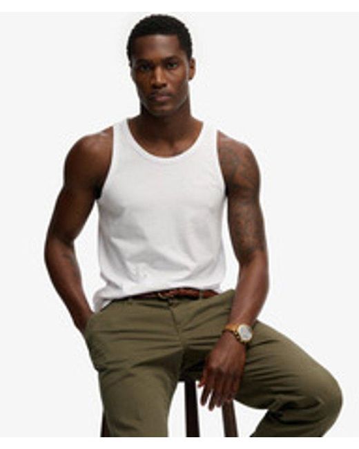 Superdry White & Co Essential Logo Vest for men
