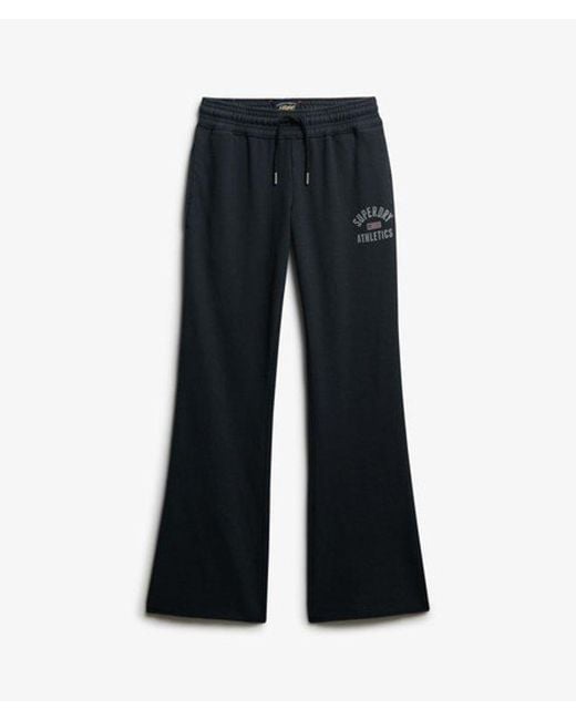 Superdry Athletic Print Flare joggingbroek in het Black