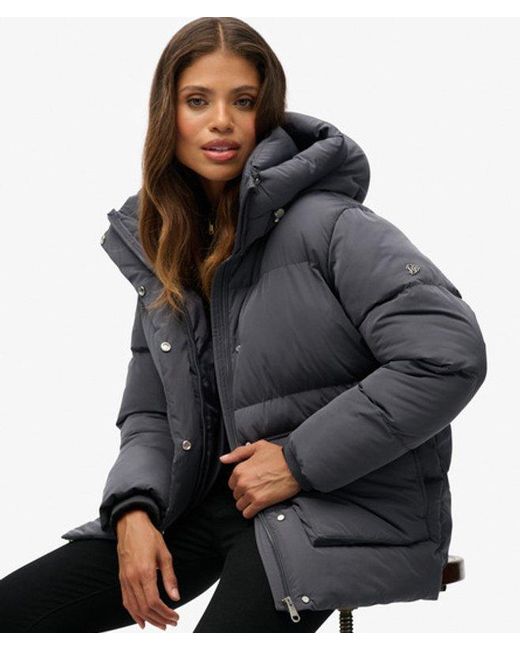 Superdry Black & Co Short Duvet Puffer Jacket