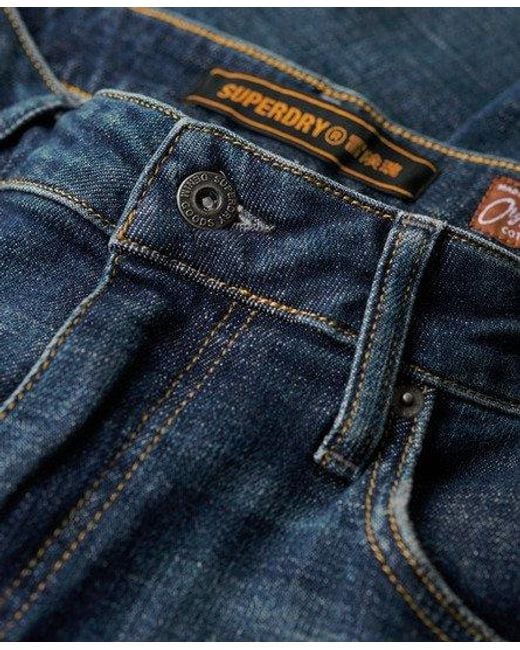 Superdry Vintage Skinny Jeans in het Blue voor heren