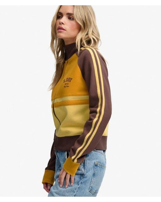Superdry Metallic & Co Cult Zip Through Track Top
