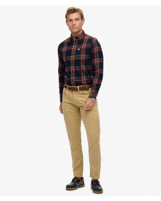 Superdry Black & Co Long Sleeve Cotton Lumberjack Shirt for men