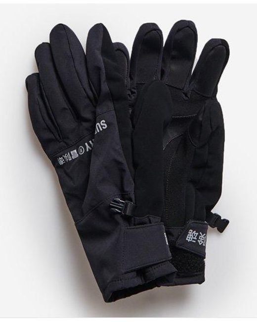 Superdry Black Sport Snow Gloves