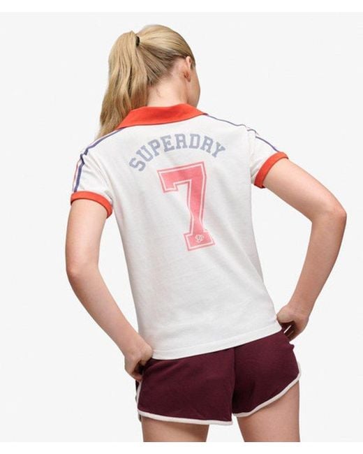 Superdry & Co Athletic Football Collared T-shirt
