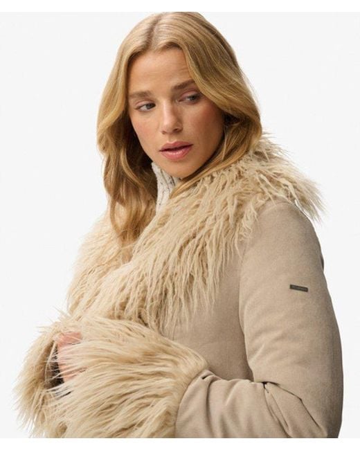 Superdry Blue Long Afghan Coat