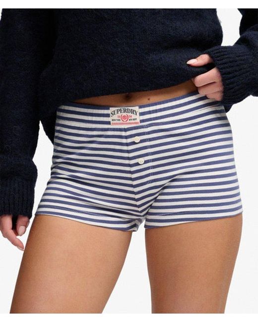 Superdry Blue & Co Athletic Essentials Jersey Pyjama Shorts