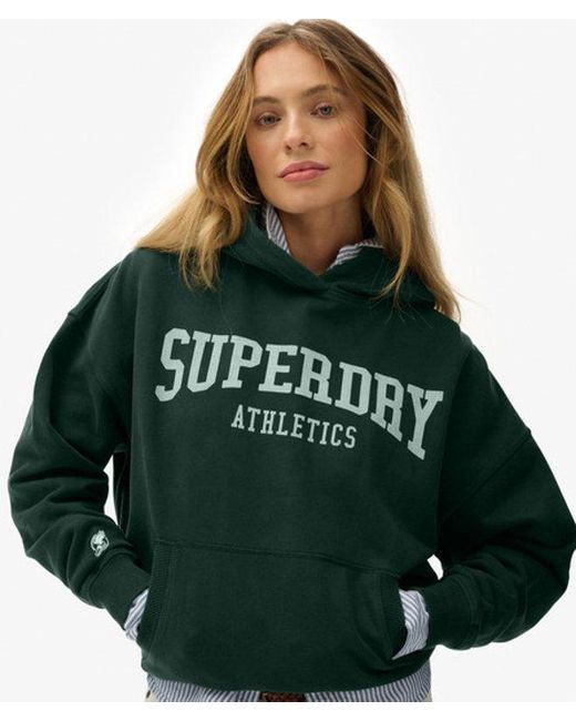 Femme Sweat À Capuche Athletic Essentials Coupe Décontractée Taille Superdry en coloris Green