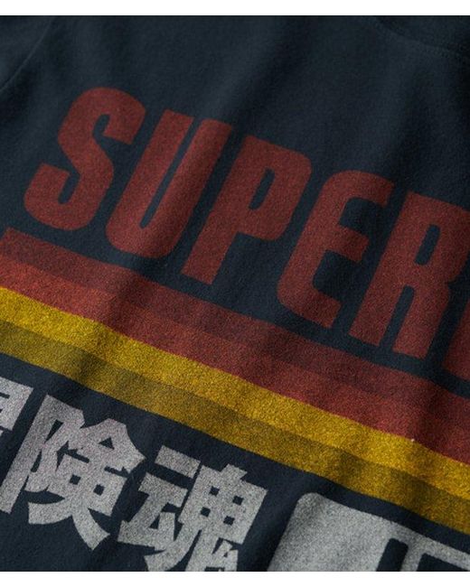 Superdry Black & Co Japan Stripe Relaxed T-shirt for men
