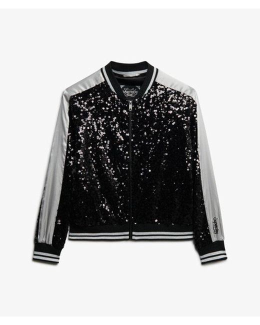 Superdry Black & Co Sequin Suikajan Jacket