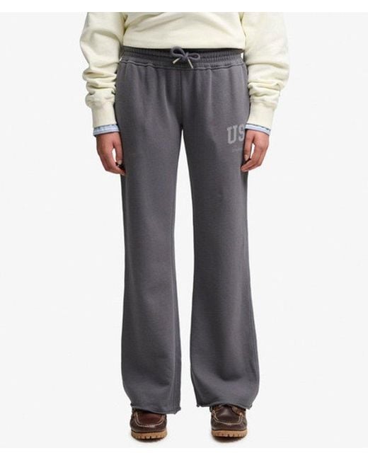 Superdry White & Co Athletic Print Flare joggers