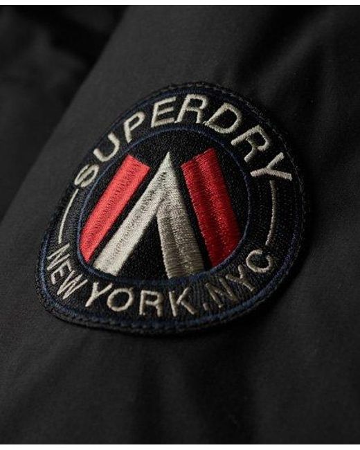 Superdry Black City Padded Parka Jacket