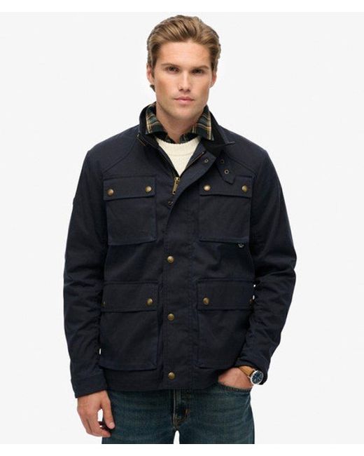 Superdry Black & Co The Merchant Store - Wax Racer Jacket for men