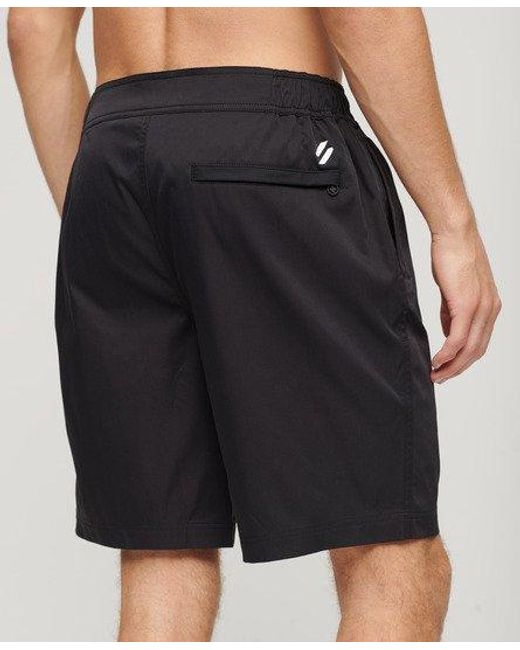 Superdry Black Classic Sportswear Recycled Board Shorts for men