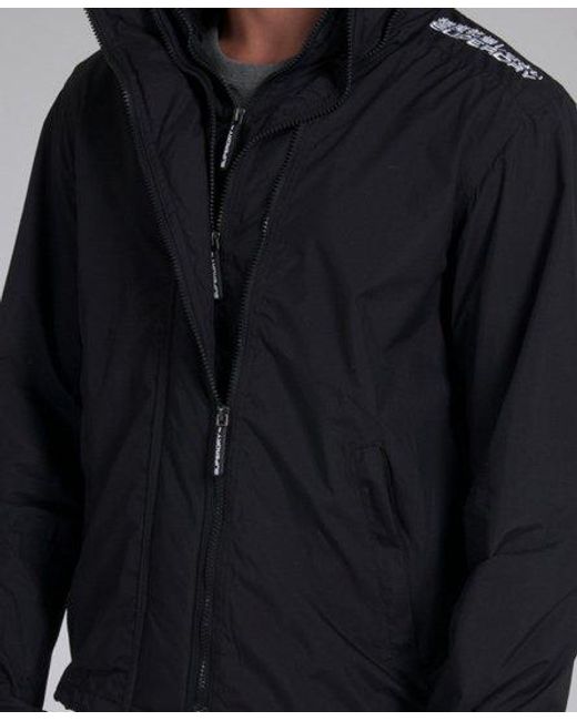 Superdry Black Technical Windcheater for men