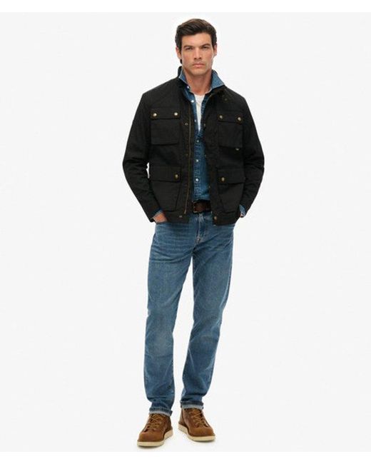 Superdry Black & Co The Merchant Store - Wax Racer Jacket for men