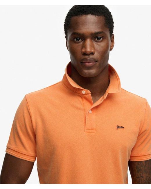 Superdry Orange & Co Classic Pique Polo Shirt for men