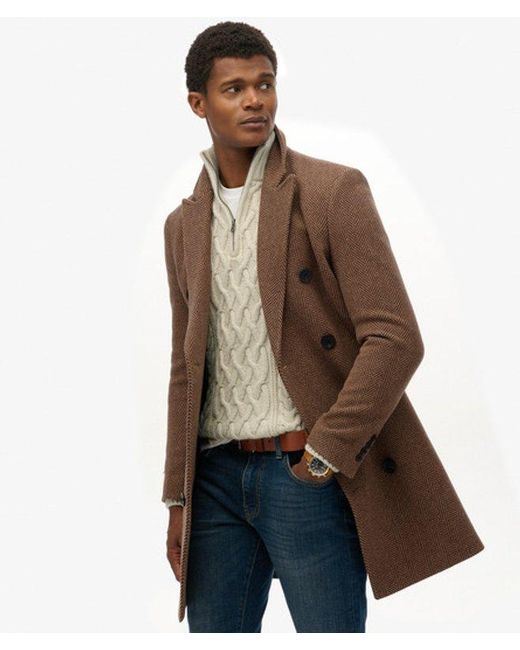 Superdry Brown & Co The Merchant Store - Town Coat for men
