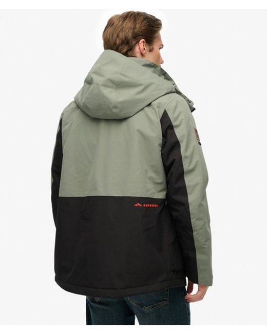 Superdry Ultimate Freestyle Ski-jack in het Green voor heren
