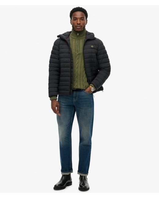 Superdry Black & Co Hooded Fuji Lite Jacket for men