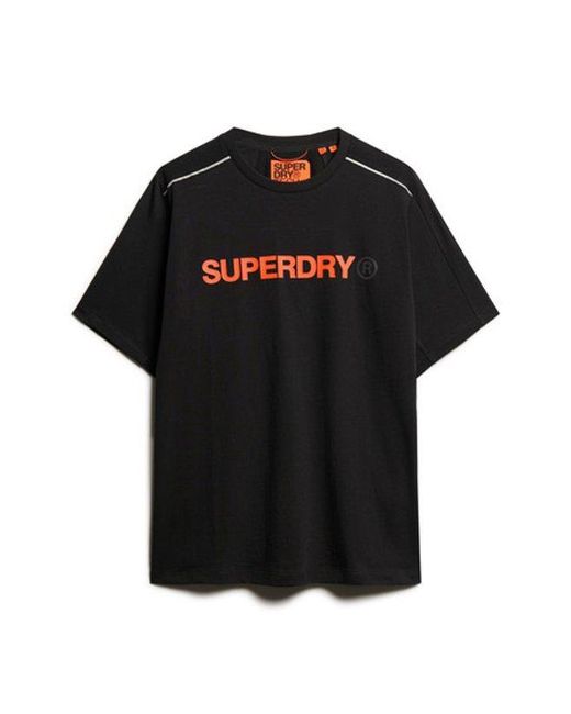Superdry Black & Co Tech Logo Relaxed T-shirt for men
