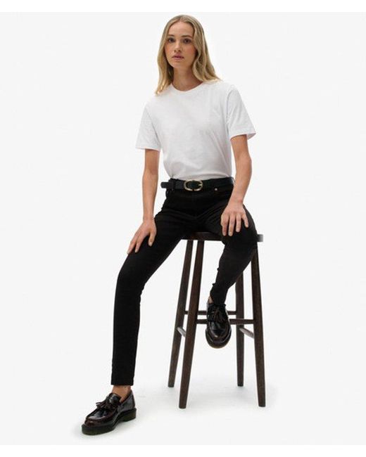 Superdry White & Co Organic Cotton Mid Rise Skinny Jeans
