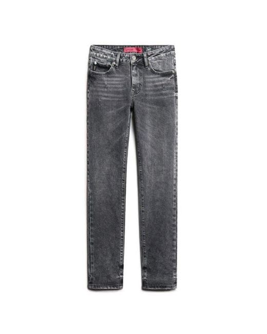 Superdry Black & Co Organic Cotton Mid Rise Slim Jeans