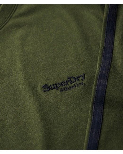 Superdry Green Essential Logo Retro Long Sleeve Top for men