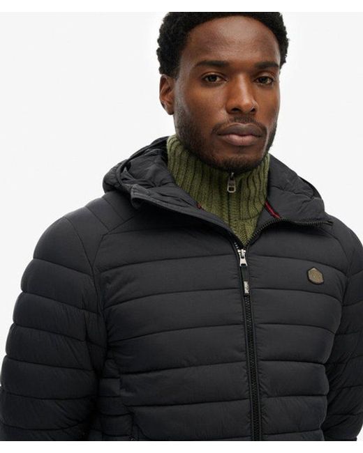 Superdry Black & Co Hooded Fuji Lite Jacket for men