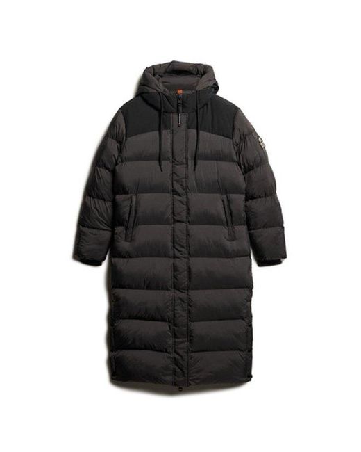 Superdry Blue & Co Rip-stop Long Puffer Coat