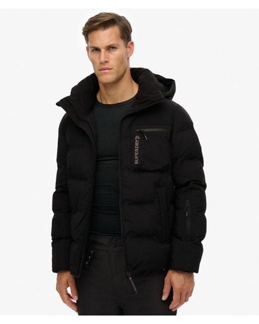 Superdry Black & Co Ski Sports Padded Jacket for men