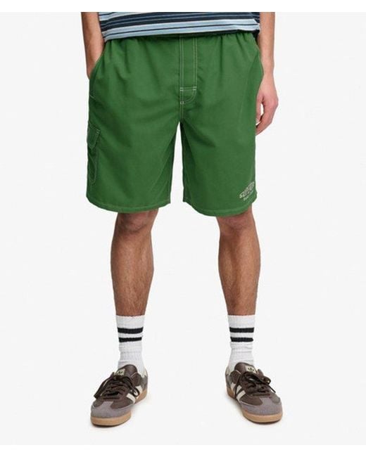 Superdry Green & Co Cargo 19-inch Boardshorts for men
